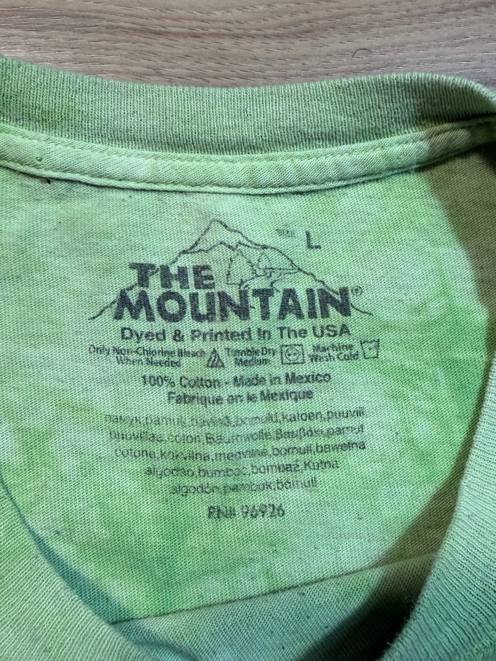 The Mountain Green Tie-Dye Dog Graphic Tee - Picture 4 of 7